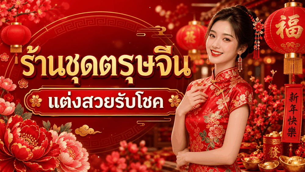 ร้านชุดตรุษจีนสำหรับแต่งสวยรับเทศกาลจีน